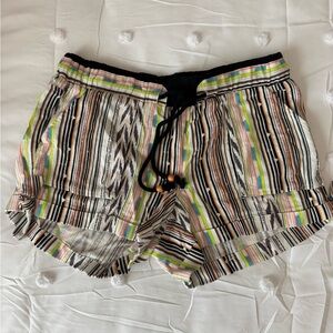 Altar'd State High Waist Black and White Shorts